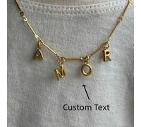 Shein 1 pieza Collar con nombre de burbuja 3D, dije de inicial de burbuja de acero inoxidable, joyería personalizada, regalo de collar con placa de nombre p