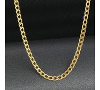 Shein 1 pieza Collar de cadena de acero inoxidable minimalista para niños, accesorio de moda urbana para niños y niñas, decoración diaria