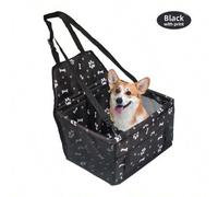 Shein 1 pieza Compañero de viaje de fibra de poliéster para mascotas - Asiento de coche, adecuado para perros y gatos pequeños a medianos, cinturón de segur