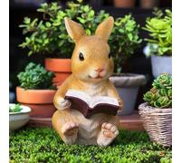 Shein 1 pieza Compra de jardÃn, pequeños adornos de patio, adornos de resina de conejito, adornos pequeños y creativos de zoo para decoración artÃstica