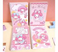 Shein 1 pieza Conjunto de Cuaderno Lindo de Sanrio, Cuaderno Espiral A5 de My Melody, Cuaderno de Dibujos Animados Lindo, Útiles Escolares, Regalo Perfecto