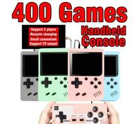 Shein 1 pieza Consola de juegos portátil con 400 juegos clásicos que se puede conectar a TV Admite batallas de dos jugadores para matar el tiempo Consola de