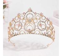 Shein 1 pieza Corona de burbuja de bruja mala de chica mágica, corona de belleza, accesorio para el cabello de boda, joyería de lujo de alta gama