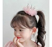 Shein 1 pieza Corona de malla para niños, diadema de princesa, tocado de hada, accesorio para el cabello de bebé niña, para sesión de fotos, celebridad de i