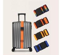 Shein 1 pieza Correa ajustable para equipaje, cinturón cruzado para empacar, correa de nailon para maleta de viaje con hebilla, accesorios para equipaje par