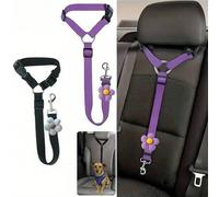 Shein 1 pieza Correa de asiento para mascotas de coche, correa interior para mascotas de coche, correa de cinturón de para perros, hebilla de asiento para p