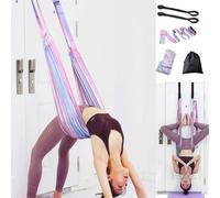 Shein 1 pieza Correa de estiramiento de yoga, cinturón de fitness para la cintura, la espalda y las piernas, entrenador auxiliar de doblado de espalda con a