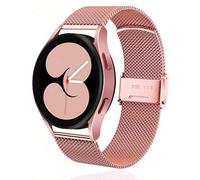 Shein 1 pieza Correa de reloj de metal de Milán rosa de moda, adecuada para relojes inteligentes y Honor, elegante correa de reloj para uso al aire libre, v