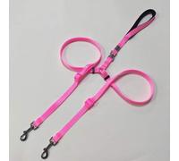 Shein 1 pieza Correa para mascotas de doble extremo, longitud ajustable de 1,2-1,8 m/4 pies-6 pies, mango acolchado y mosquetón giratorio 360° para pasear a