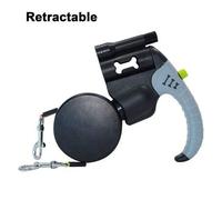 Shein 1 pieza Correa retráctil para perros de exterior multicolor con 2 correas extensibles. Esta correa retráctil de 3 metros de largo es adecuada para mas