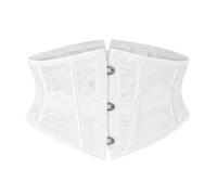 Shein 1 pieza Corsé de mujer de encaje corto, moldeador corporal, faja de control de abdomen con huesos de acero, entrenador de cintura para Halloween, acce
