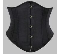 Shein 1 pieza Corsé entallador de cintura de mezclilla de estilo de tribunal colorido con detalle de cordón en la espalda, adecuado para combinar con vestid