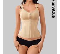 Shein 1 pieza Corsé entrenador de cintura CurviQue para mujeres, chaleco moldeador corporal de control de abdomen para deporte y entrenamiento, para uso pos