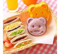 Shein 1 pieza Cortador de sándwich , de niños Cortador de sándwich con , mini oso de dibujos animados con pan Cuchillo Cortador de sándwich de niños Fiambre