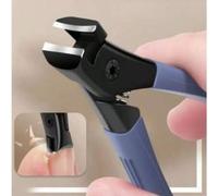 Shein 1 pieza Cortaúñas profesional de acero inoxidable con cubierta anti-salpicaduras y lima de uñas afilada, suministros para uñas, herramientas para uñas