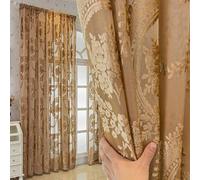 Shein 1 Pieza Cortina De Jacquard De Estilo Europeo Grueso Con Patrón Floral Romántico Para Decorar La Sala De Estar, El Dormitorio, El Balcón Y El Comedor