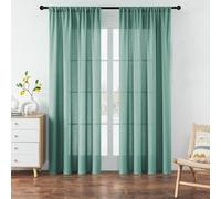 Shein 1 Pieza Cortina Transparente, Color Sólido, Pantalla De Ventana De Poliéster Moderna Y Sencilla Para Dormitorio, Sala De Estar Y Balcón Para Atenuar L