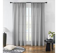 Shein 1 Pieza Cortina Transparente, Estilo Moderno Y Sencillo De Poliéster Con Color Sólido, Filtración De Luz Y Bloqueo De Rayos Uv Para Dormitorio, Sala D