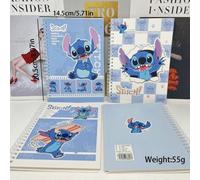 Shein 1 pieza Cuaderno de espiral con diseño de Dibujos Animados de , Cuaderno de estudiante, Cuaderno de espiral de anime Stitch, Bloc de dibujo, Libreta d