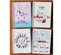 Shein 1 pieza Cuaderno de espiral con estilo Snoopy Ins, cuaderno de espiral lindo, cuaderno portátil, regalo de cumpleaños, cuaderno portátil de estilo ale