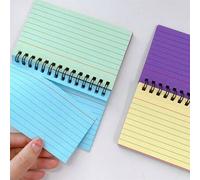 Shein 1 pieza Cuaderno de espiral de color, Cuaderno simple y portátil para estudiantes, temporada de regreso a clases para estudiantes y oficina