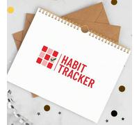 Shein 1 pieza Cuaderno de seguimiento de hábitos de 12 meses sin fecha, para mejorar la eficiencia laboral, la gestión de la salud, el desarrollo de habilid