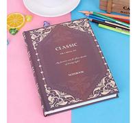 Shein 1 pieza Cuaderno grueso A5, Cuaderno retro europeo, Libro mágico clásico grueso Bloc de notas, Diario creativo de estudiante (sin bolígrafo), Cuaderno