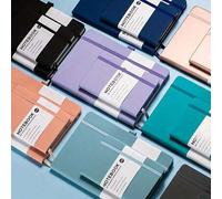 Shein 1 PIEZA Cuaderno rayado Milania, Cuaderno de diario con papel grueso rayado tipo universitario A5/A6, Cuaderno de bolsillo de piel con rayas horizonta