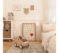 Shein 1 pieza Cuadro en lienzo enmarcado para decoración de pared de guardería de bebé, Sueño hecho realidad, Deseo sobre una estrella - Eres mi corazón Pin