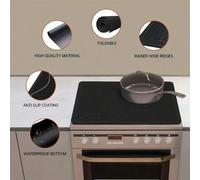 Shein 1 pieza Cubierta de estufa eléctrica de silicona - 28"X20" Cubierta de estufa cerámica, Cubierta resistente al calor para vitrocerámica, Protector de