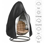 Shein 1 Pieza Cubierta Para Silla Colgante De Huevo De Jardín Al Aire Libre Para Patio Con Forma De Huevo, Resistente Al Agua Y Al Polvo Con Cremallera, Pro