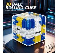 Shein 1 pieza Cubo mágico de laberinto 3D para niños, juguete sensorial de entrenamiento cerebral, cubo laberinto de bolas rodantes, juego de rompecabezas i