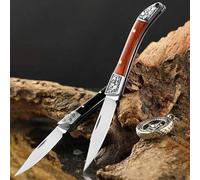 Shein 1 pieza Cuchillo plegable mini de acero inoxidable, multiusos para cocina, exteriores, camping, desembalaje