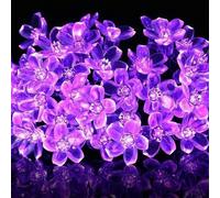 Shein 1 PIEZA Cuerda de luces decorativas con flor de cerezo púrpura LED, luz nocturna con caja de baterías y fuente de alimentación, adecuada para habitaci