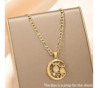 Shein 1 pieza de colgante de búho de cobre exquisito, elegante, brillante y lindo con circonita incrustada, adecuado para regalar a niñas/niños/familia/amig