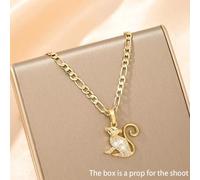 Shein 1 pieza de colgante de mono de cobre exquisito, elegante, brillante y lindo con circonita incrustada, adecuado para regalar a niñas/niños/familia/amig