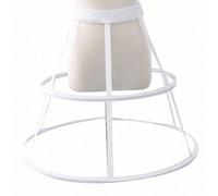 Shein 1 pieza de falda corta de mujer de dos capas, de acero en forma de espina de pescado, hueca, minimalista, jaula de pájaros, estilo Lolita, princesa,