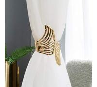 Shein 1 pieza de hebilla de cortina de alas, Clip de cortina simple de metal, accesorio de cortina