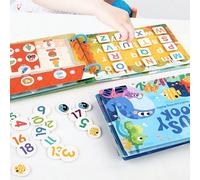 Shein 1 pieza de Libro Adhesivo Silencioso de Educación Temprana para Niños Pequeños, Libro de Pegatinas de Aprendizaje Repetitivo, Juguete Montessori