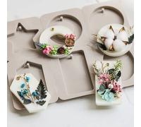 Shein 1 pieza de molde de silicona con forma geométrica y de estrella para bricolaje