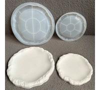 Shein 1 pieza de molde de silicona con patrón de roca para platos de cerámica para el hogar, molde creativo para vajilla de restaurante, molde para resina,