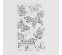 Shein 1 pieza de pegatinas con lazo de encaje, corazón, estrella, lazo, brillo de diamante y joyas faciales