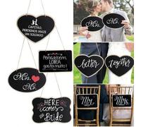 Shein 1 pieza de pizarra borrable asimétrica con forma de corazón, óvalo y cuadrado, para decoración del hogar DIY, tablero de mensajes y señalización