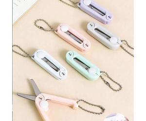 Shein 1 pieza de tijeras de acero inoxidable transparentes, disponibles en 3 tamaños, tijeras de arte multiusos simples para oficina, escuela y regreso a cl