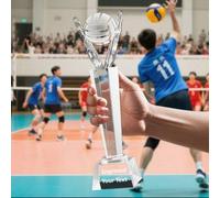 Shein 1 pieza de Trofeo de voleibol de artificial personalizado, Premio de Campeón MVP creativo al mejor jugador de voleibol, premio de competencia deportiv