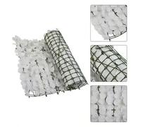 Shein 1 Pieza de valla de flores de seto artificial, rollo de pantalla de hiedra artificial, panel de pared de flores artificiales rosa y blanco, apto para