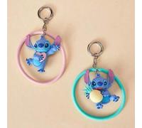 Shein 1 pieza Decoración colgante 3D con tema de Stitch de Disney (entrega aleatoria), figura 3D adorable de Stitch con artesanía refinada, material de PVC