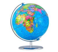 Shein 1 pieza Decoración de globo terráqueo con base de plástico, material de enseñanza de geografía, decoración de escritorio y dormitorio, adecuado como r