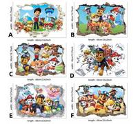 Shein 1 pieza Decoración de pared con pegatina de Paw Patrol para fiesta de vacaciones, adecuada para sala de estar, cocina, comedor, dormitorio, fiesta de