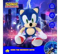 Shein 1 PIEZA Decoración oficial con licencia de Sega de la serie de películas de Sonic the Hedgehog, peluche de Sonic de alta calidad en tela azul, decorac